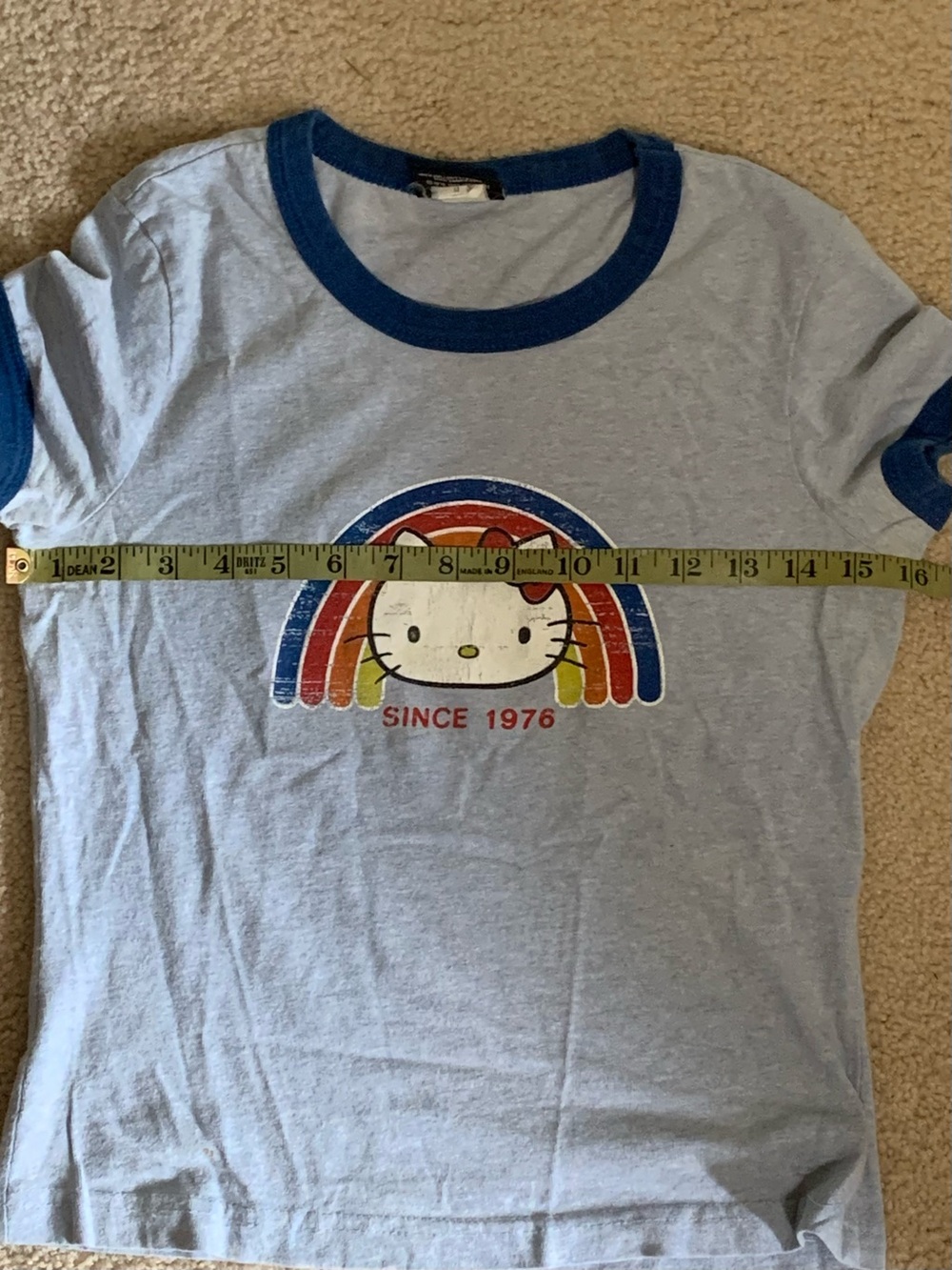 Hello Kitty Rainbow Ringer Tee - Picture 7 of 8